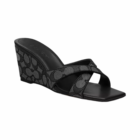Wedge Sandal In Signature Jacquard