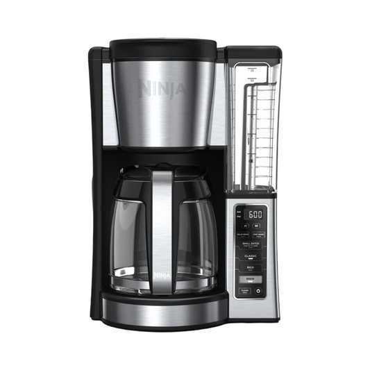 Ninja 12-Cup Programmable Coffee Brewer, 2 Brew Styles, Adjustable Warm Plate, 60oz Water Reservoir, Black/Stainless Steel, CE250