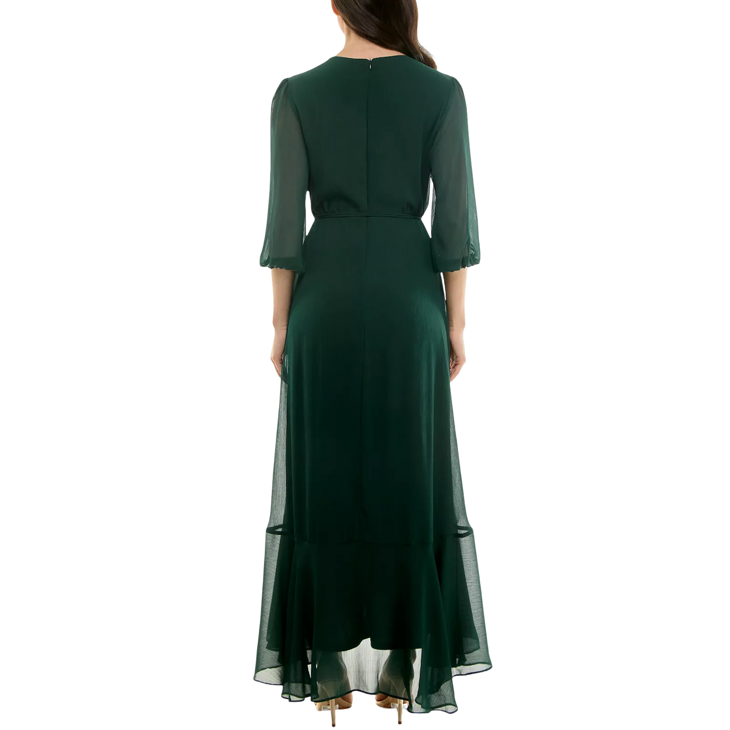 Women's Maison Tara Flowy Ruffle Faux Wrap Maxi Dress