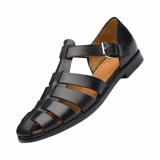 James Scott Roman Leather Sandals