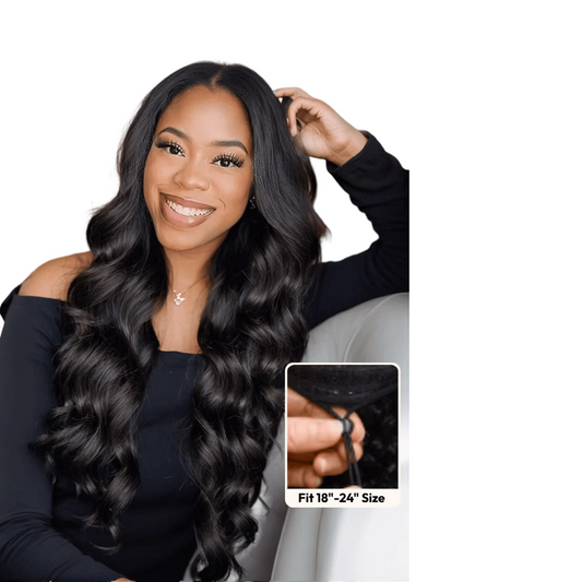 Breathable Glueless U Part Body Wave Wig - 150% Density Human Hair
