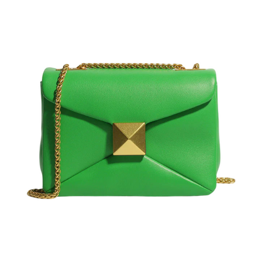 GLAMCO LEATHER CHAIN BAG